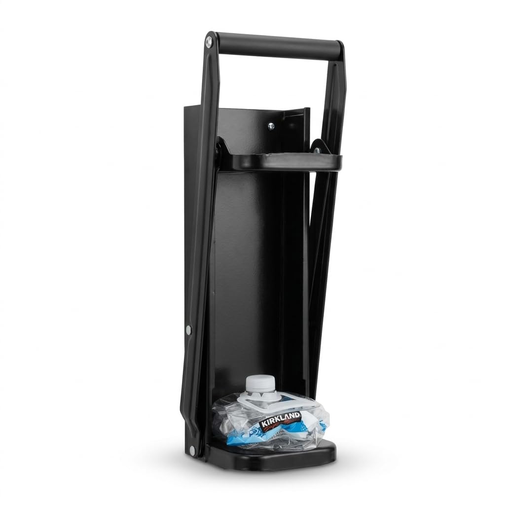 Heavy Duty Metal Can Crusher Bottle Crusher, Wall Mounted, Black X45127