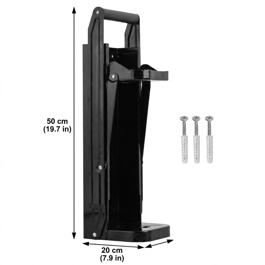 Heavy Duty Metal Can Crusher Bottle Crusher, Wall Mounted, Black X45127