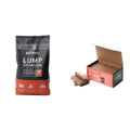 16 lb Lump Charcoal + 48 Fire Starters Bundle U5500