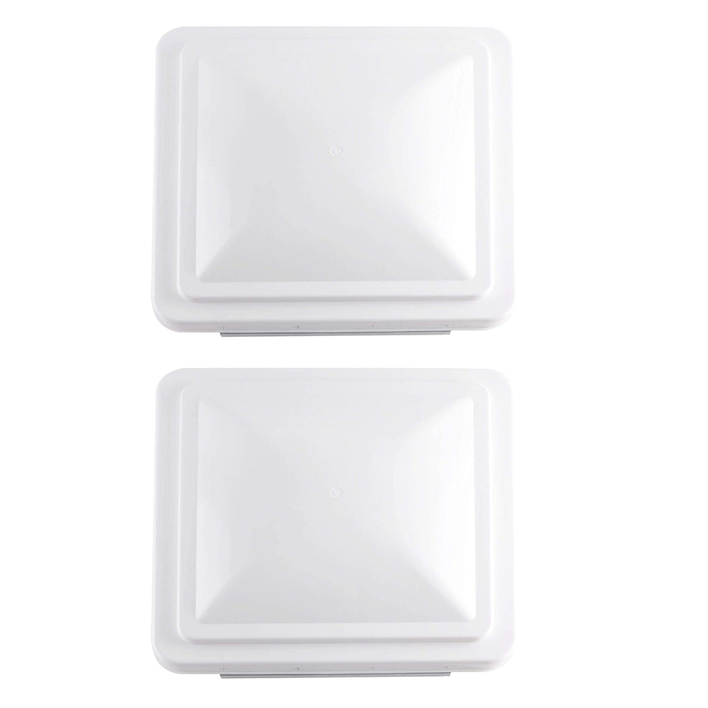 2 Pack 14 Inch White RV Roof Vent Cover G9058