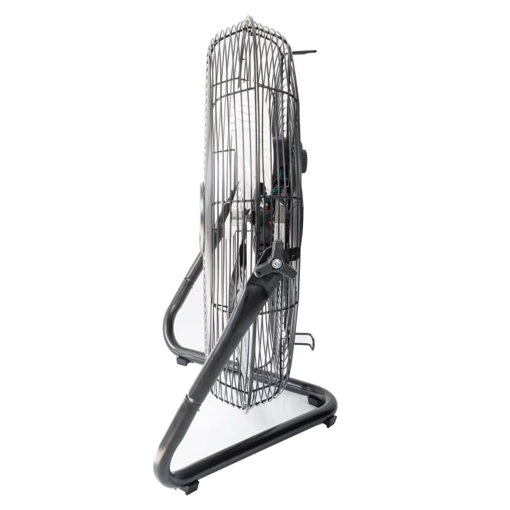 20 Inch 3-Speed Black Metal Floor Fan H891655