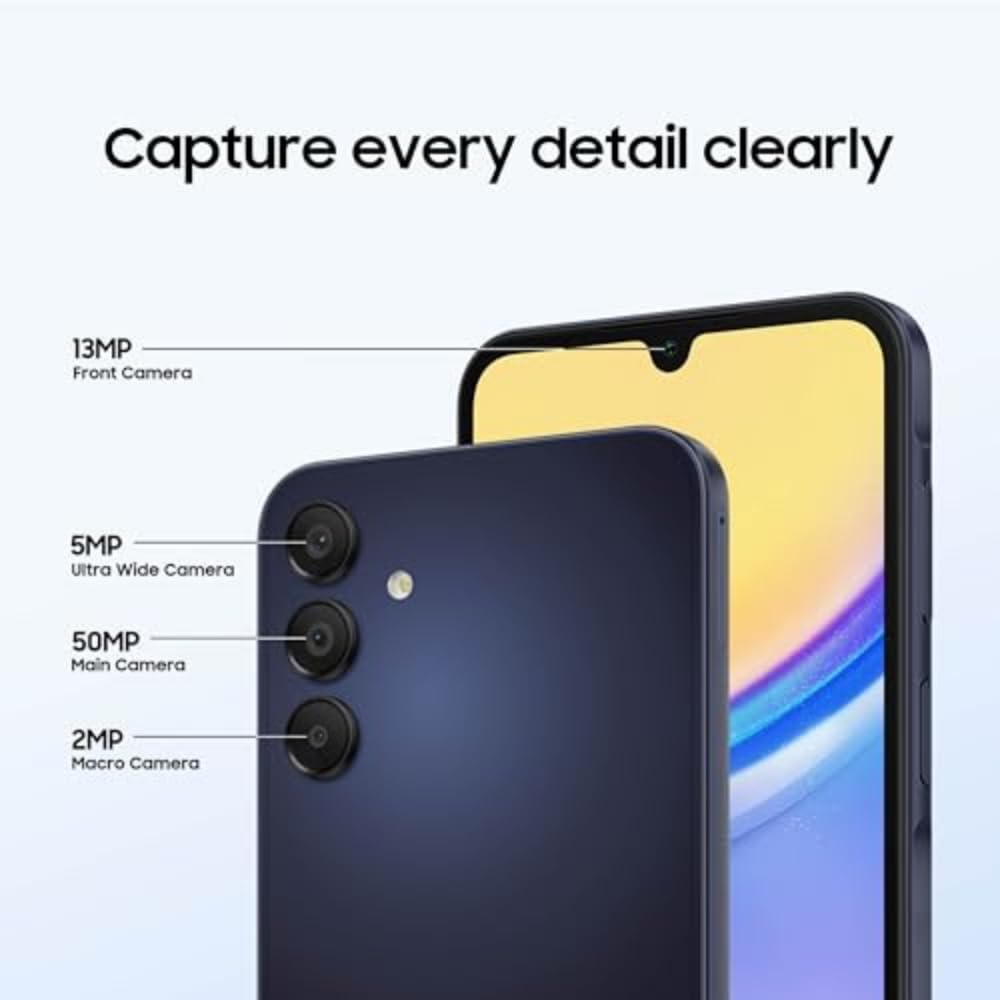 Unlocked Android Smartphone 128GB AMOLED Display Blue Black X4931