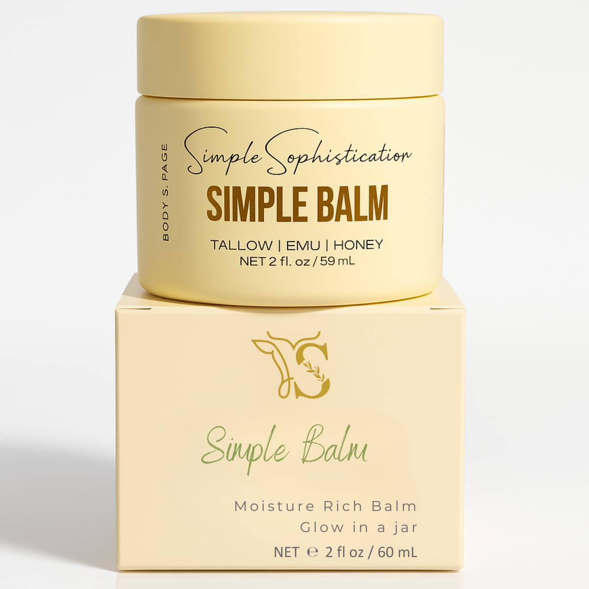 Tallow Emu Honey Balm Face & Body Moisturizer 1 oz F2267