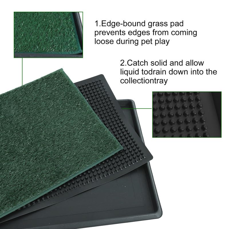 20x25 Inch Dog Grass Pad with Tray P193