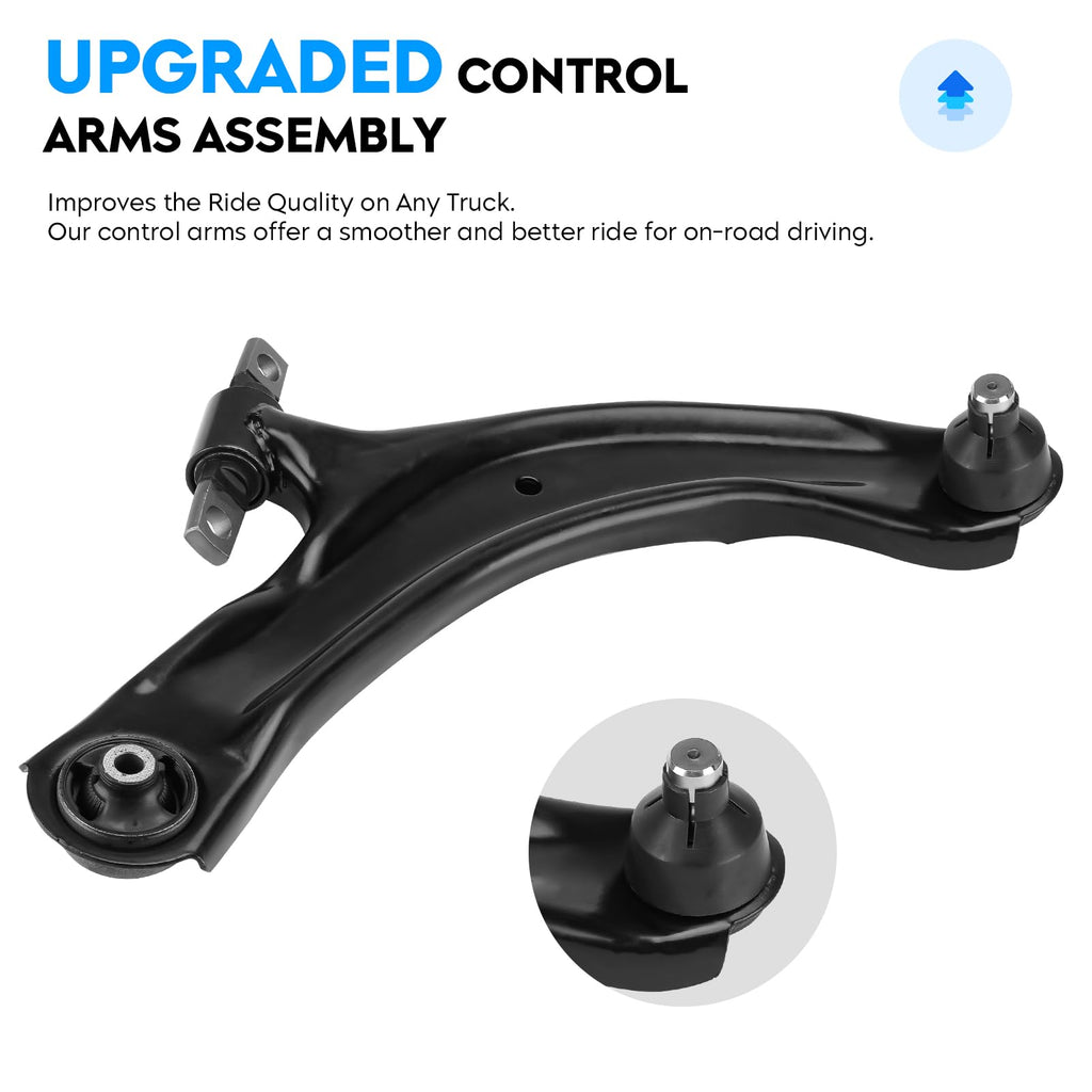 Front Lower Control Arm End Link Sway Bar Tie Rod 8Pcs Suspension Kit I665814