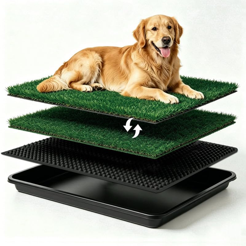 20x25 Inch Dog Grass Pad with Tray P193
