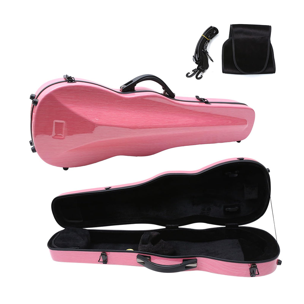 4/4 Full Size Carbon Fiber Hard Violin Case with Hygrometer A1322