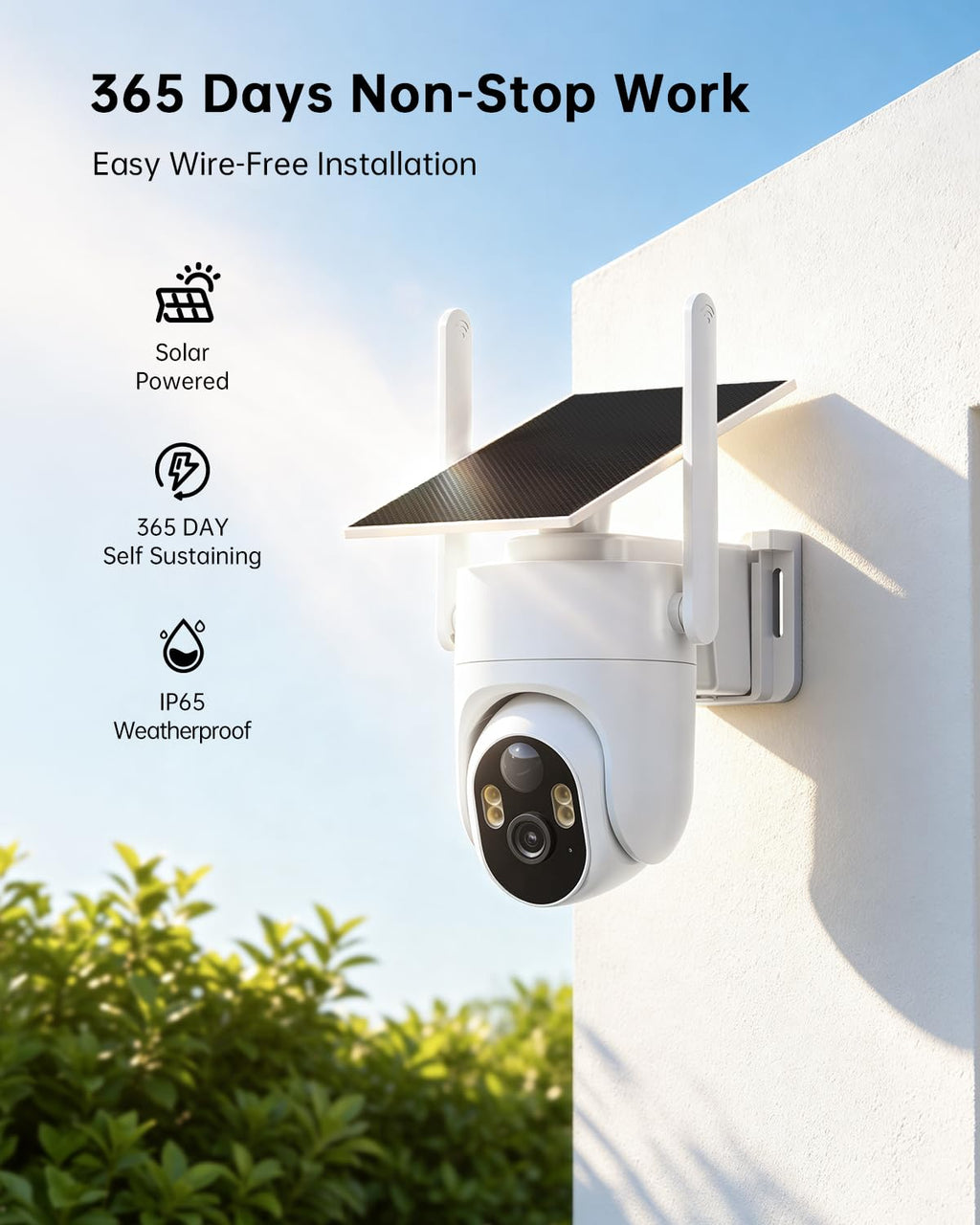 4K Solar Security Cameras Wireless Outdoor 4-Cam Kit N87194