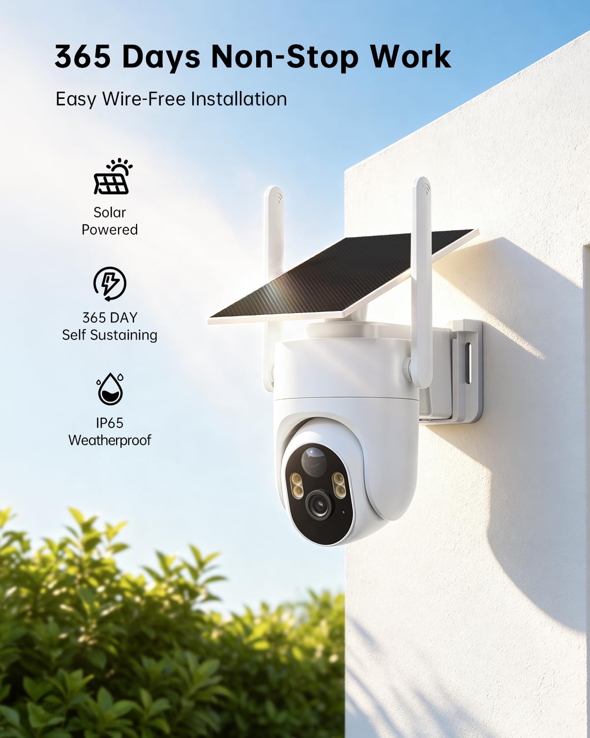 4K Solar Security Cameras Wireless Outdoor 4-Cam Kit N87194