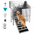 50 Inch 304 Stainless Steel Dog Bath Tub with Ramp B565785
