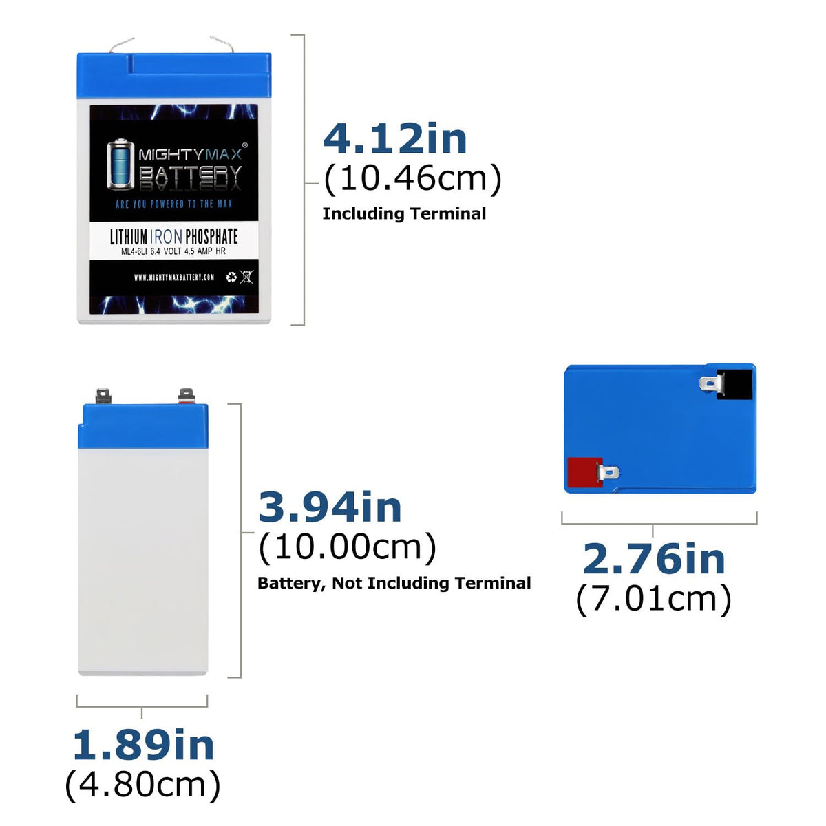 6V 4.5AH Lithium Replacement Battery O2754