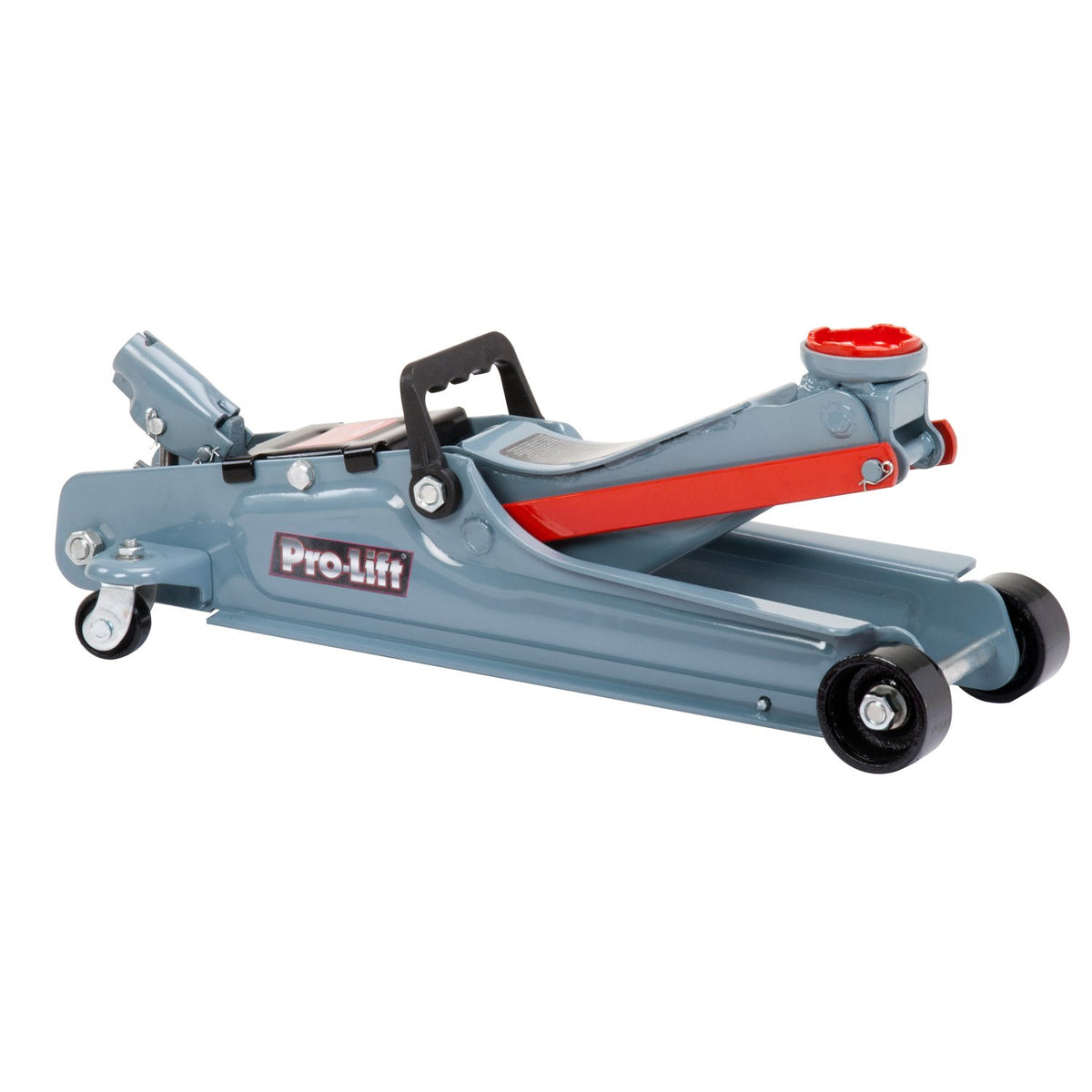 2 Ton Low Profile Floor Jack + 3 Ton Jack Stands, Black and Red D33727