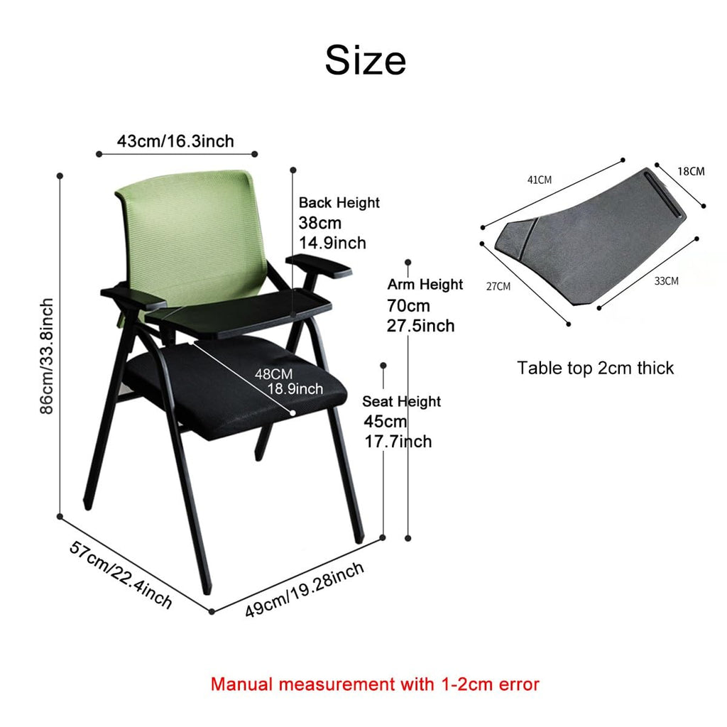 Grey Mesh Conference Chair with Desk D2756