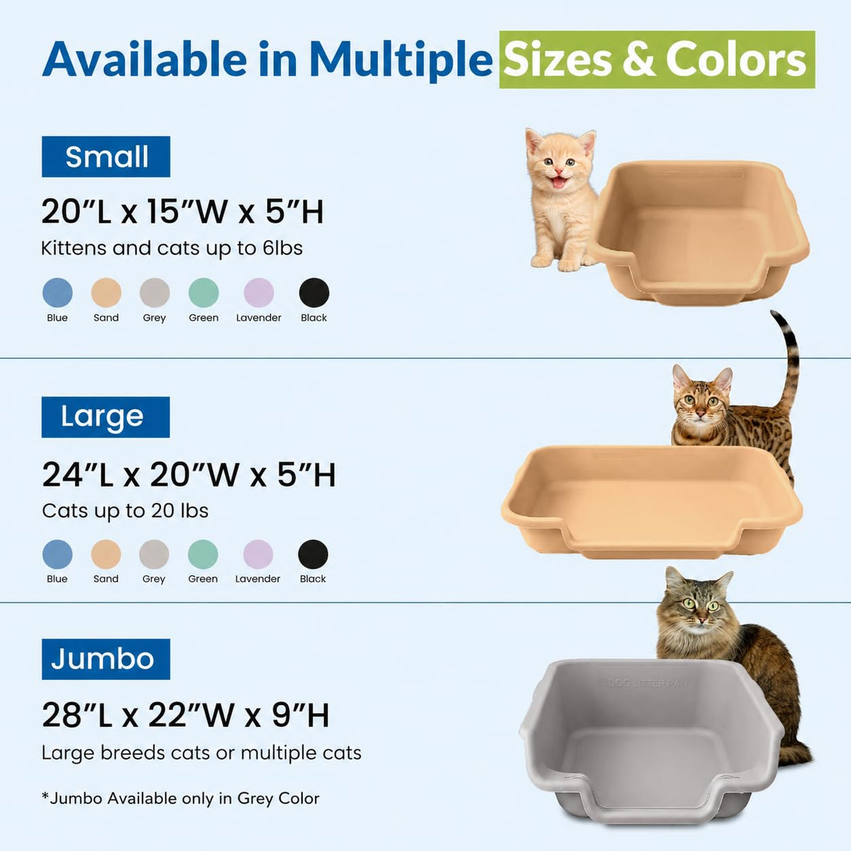 Large Cat Litter Box V8144