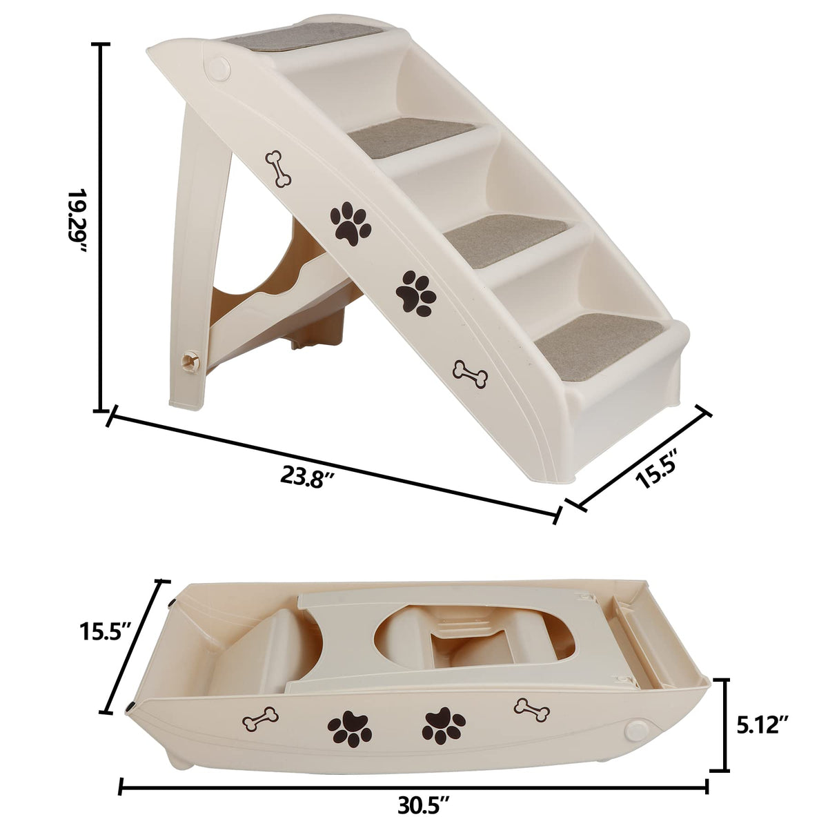 4-Step Dog Stairs L265