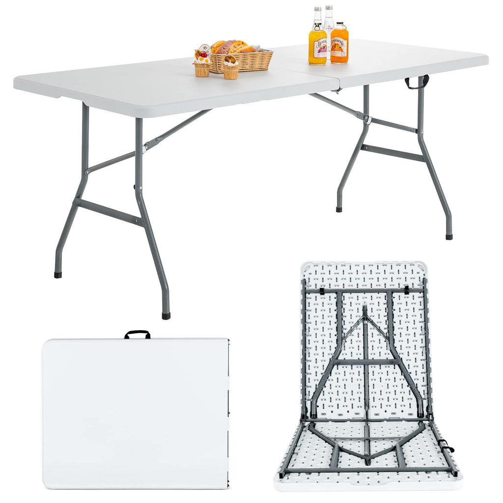 6ft White Folding Table U82725