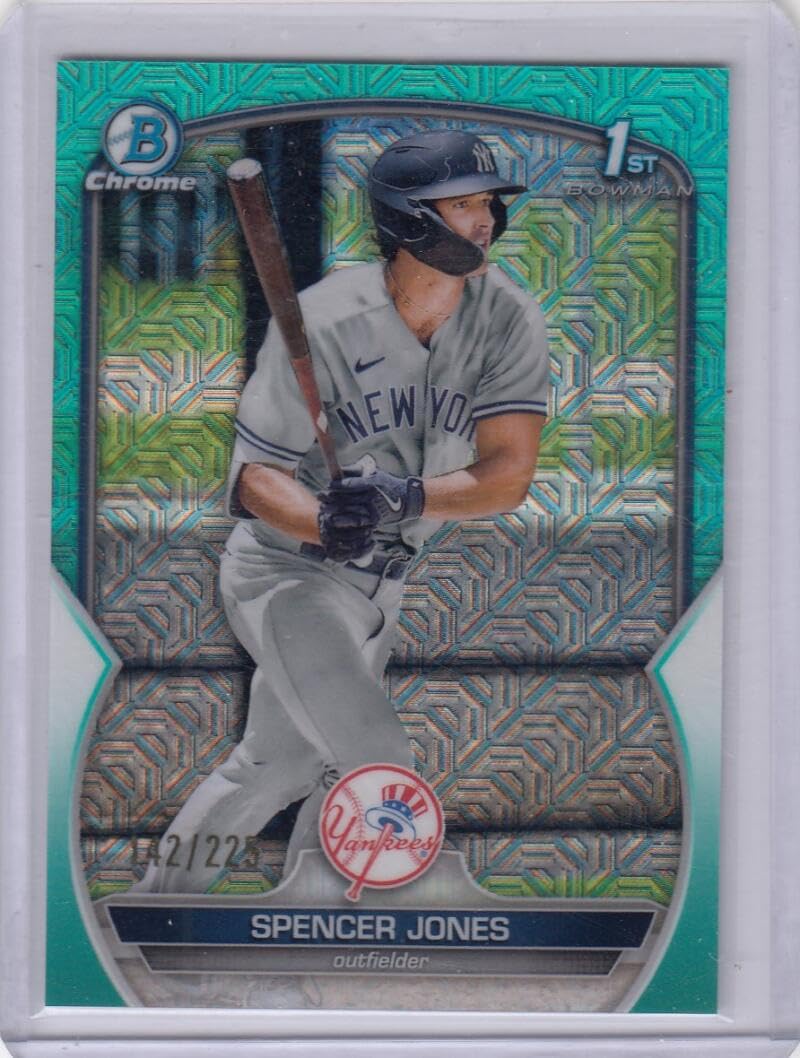 2023 Bowman Chrome Mega Box Prospects Mojo Refractor Aqua Baseball Trading Card Y195
