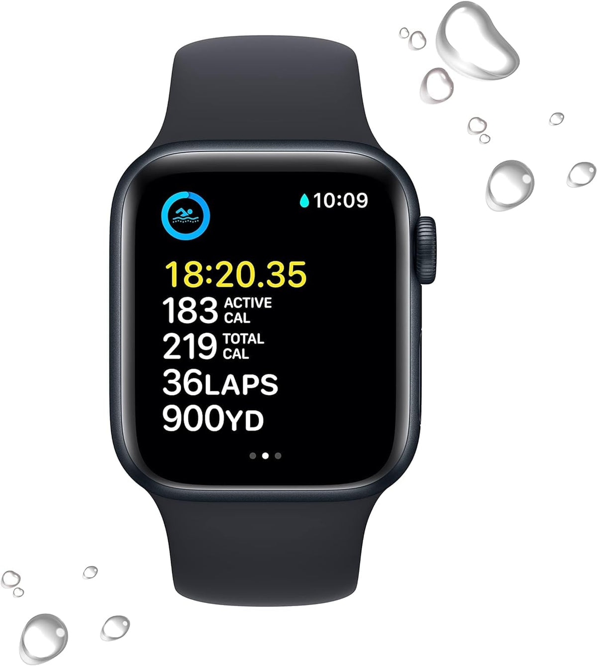 Midnight Aluminum Case with Midnight Sport Band Smartwatch U425