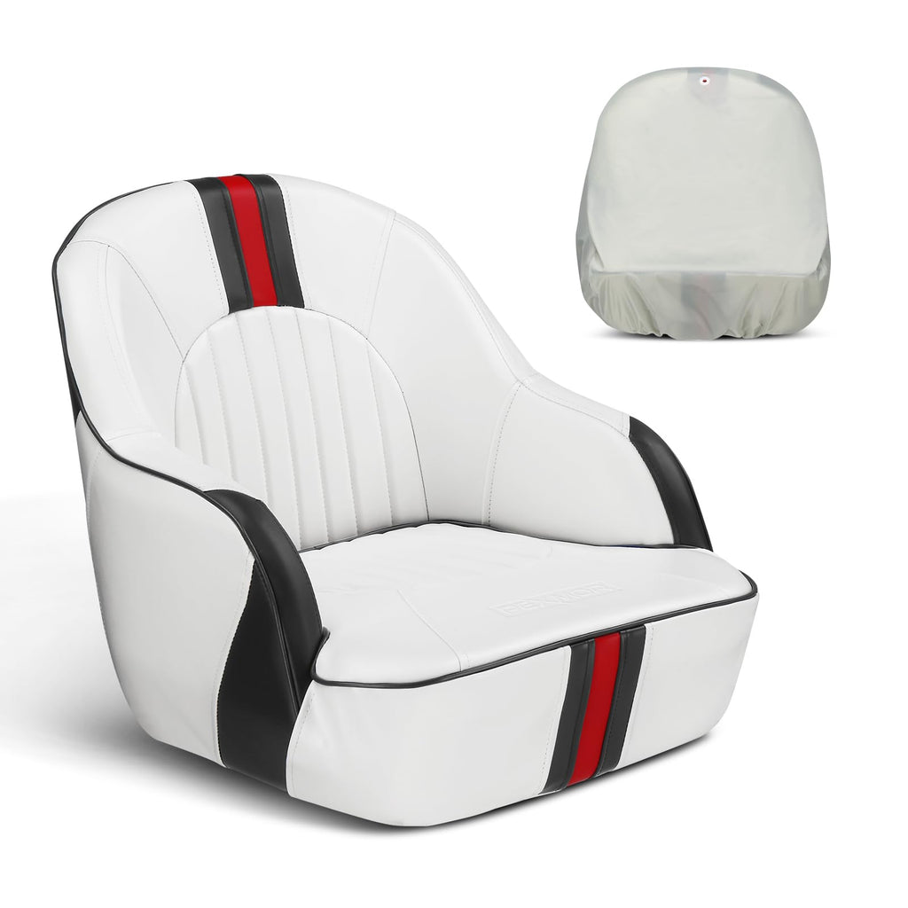 Pontoon Boat Captain Bucket Seat with Cover Z551
