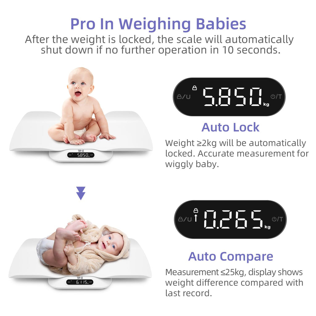 Baby Scale with Detachable Tray, Up to 400lb/180kg M2889