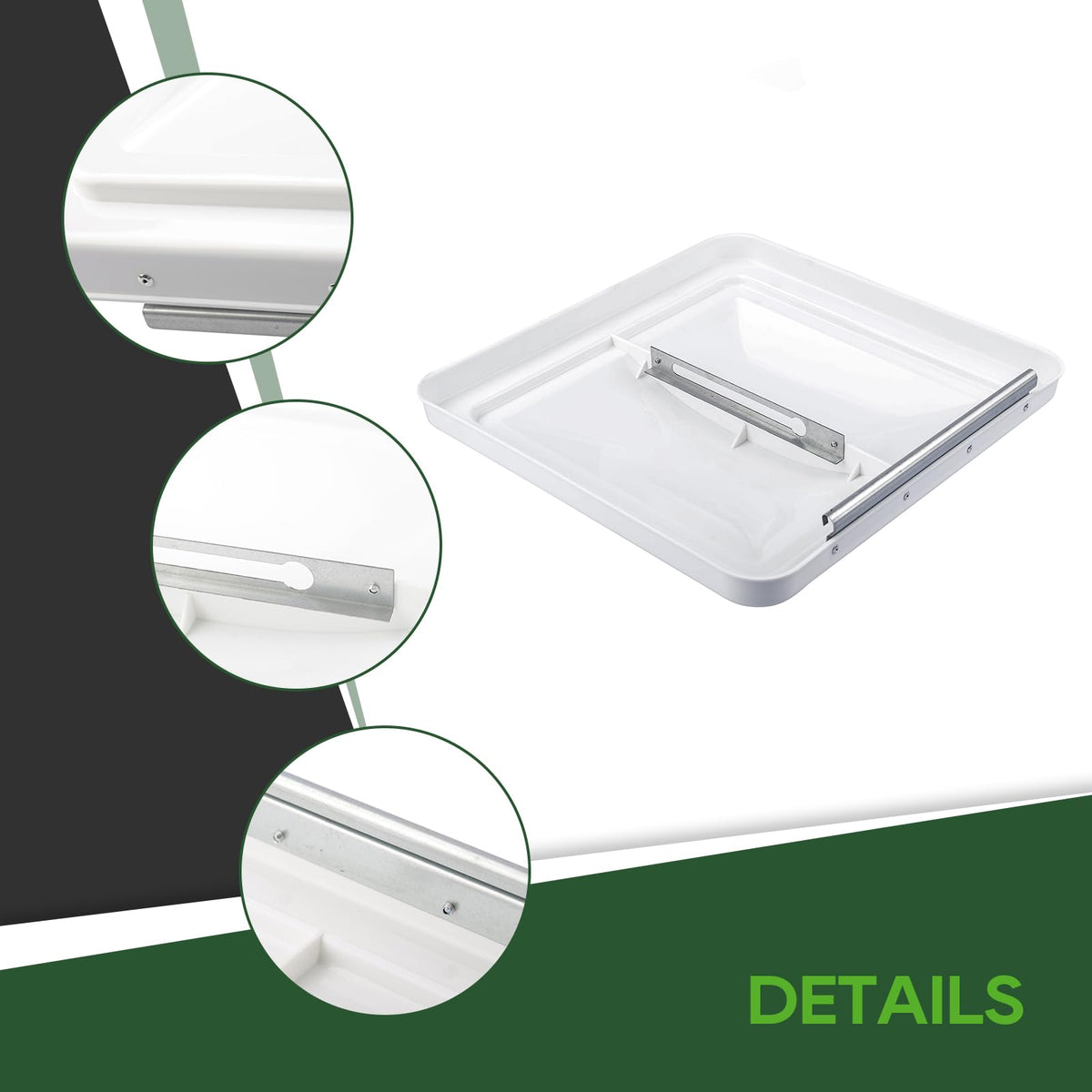 2 Pack 14 Inch White RV Roof Vent Cover G9058