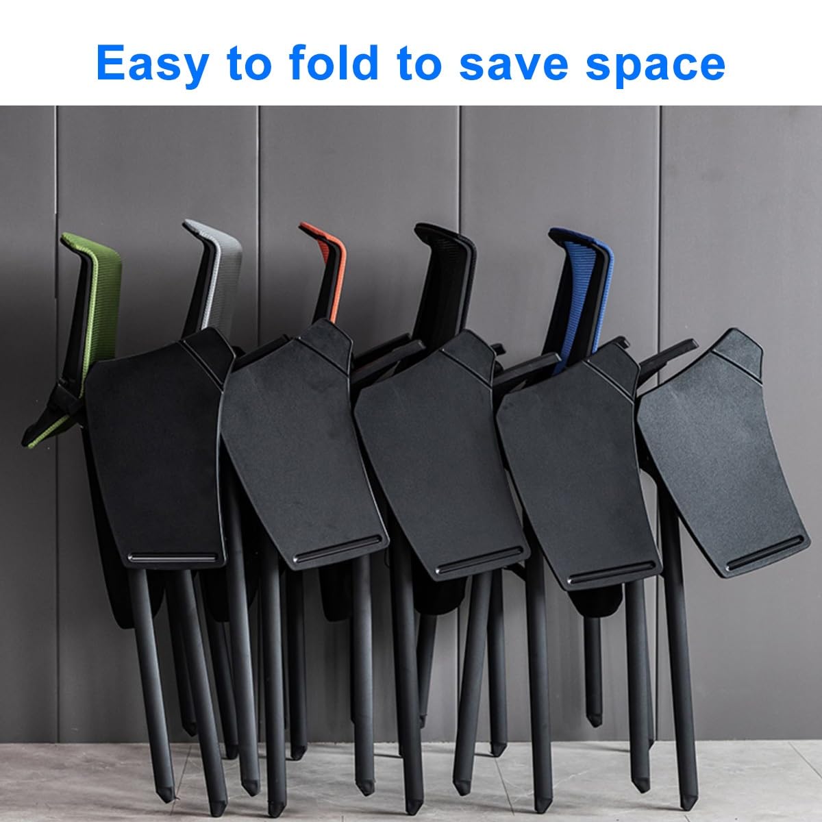 Grey Mesh Conference Chair with Desk D2756