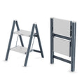 2 Step Ladder, 300lbs Load, 17'' Top Step, Stormy Blue P6728