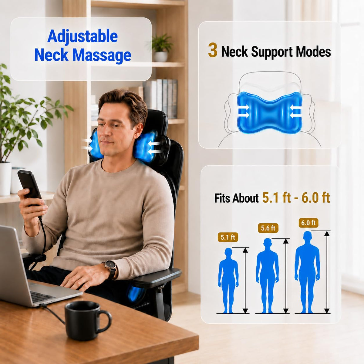Shiatsu Massage Cushion with Heat W668723