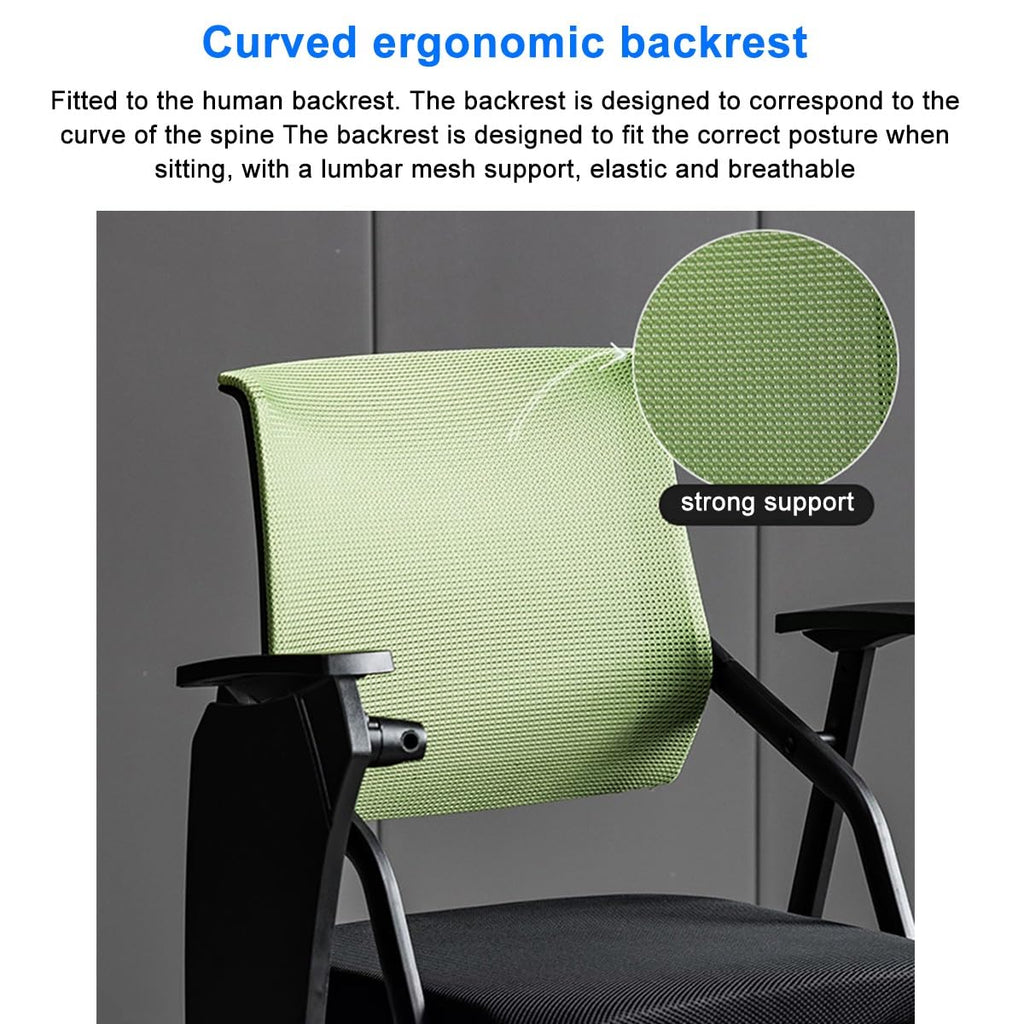 Grey Mesh Conference Chair with Desk D2756