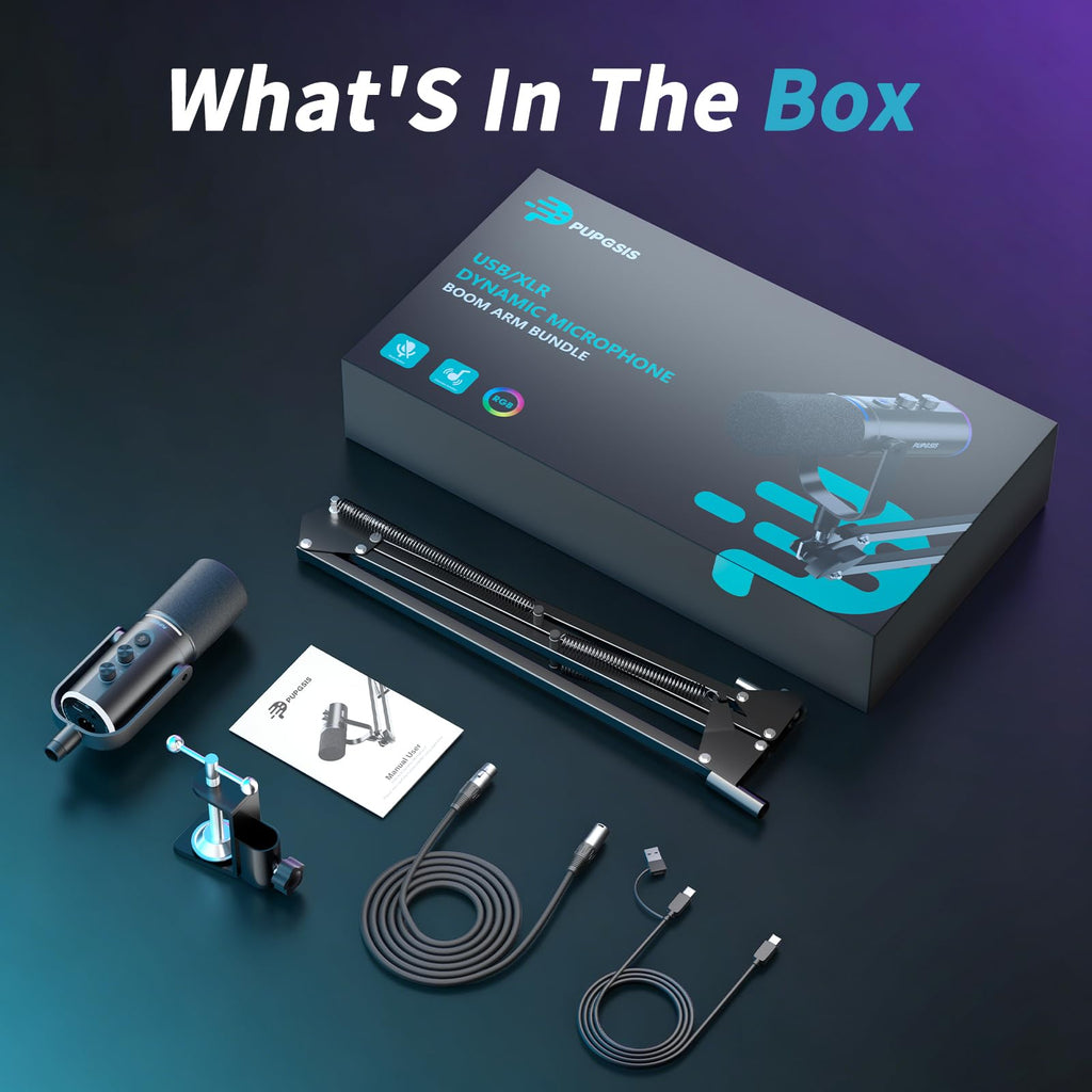 XLR/USB Dynamic Podcast Microphone Y32047