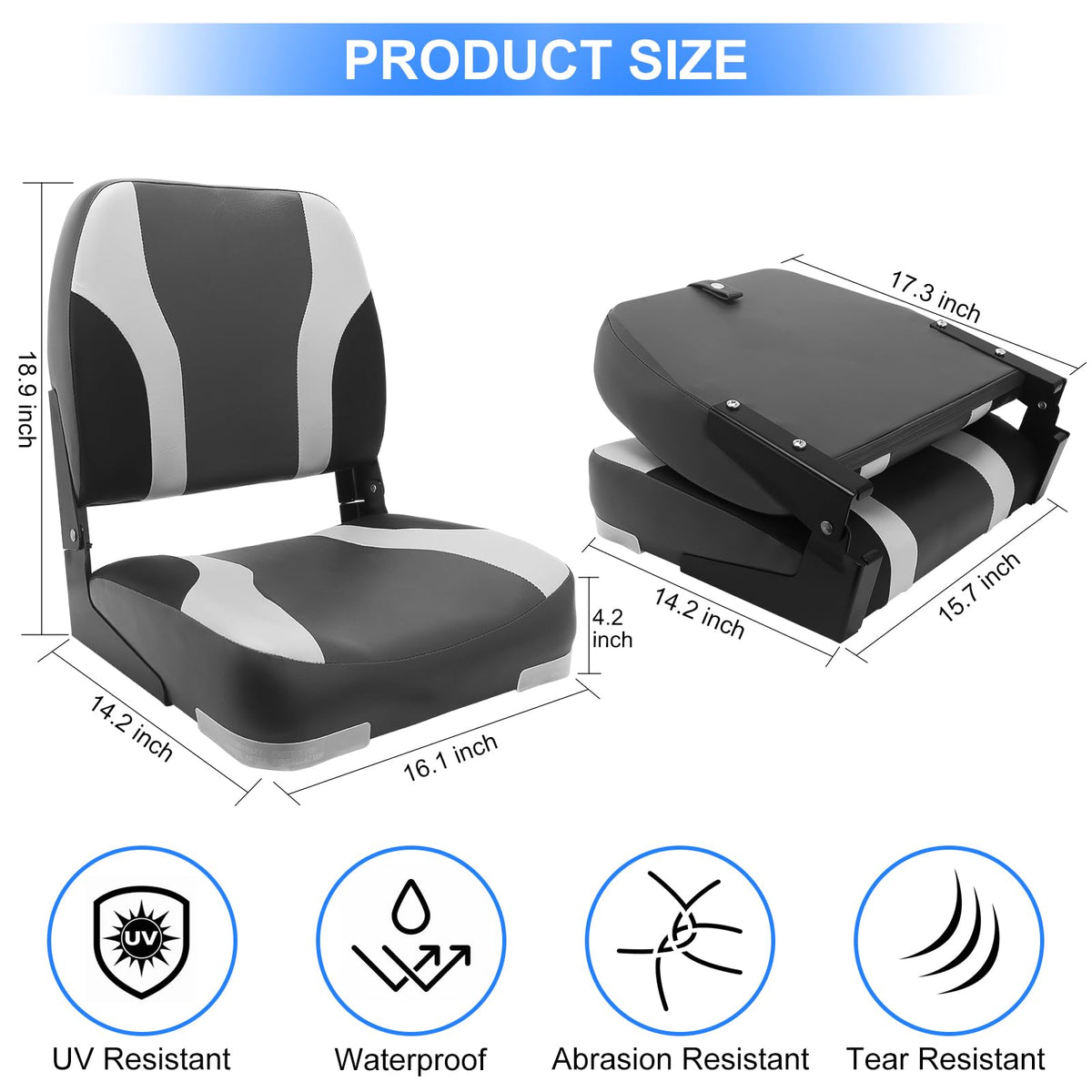 Folding Boat Seat 2 Pack I713