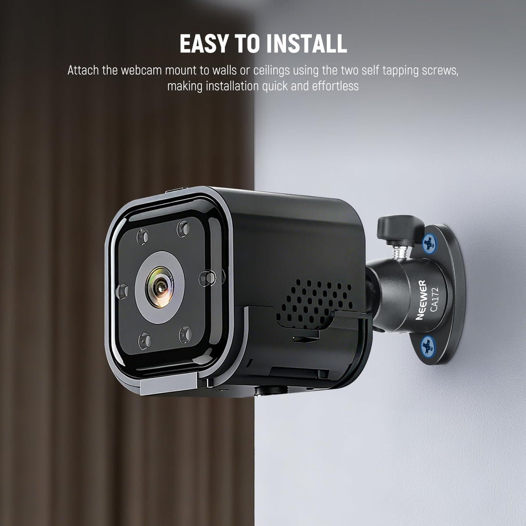 Webcam Wall Ceiling Mount Bracket, Aluminum Alloy Mini Ball Head M632693