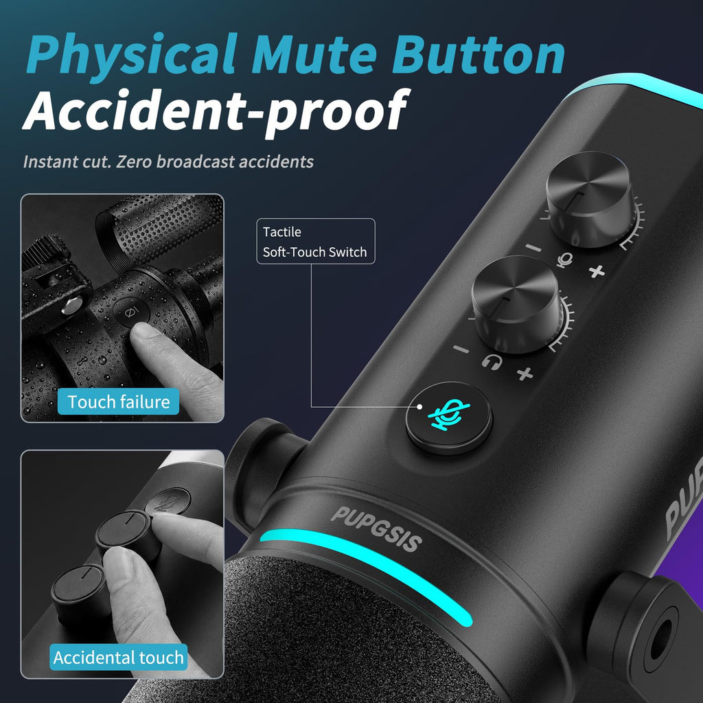 XLR/USB Dynamic Podcast Microphone Y32047