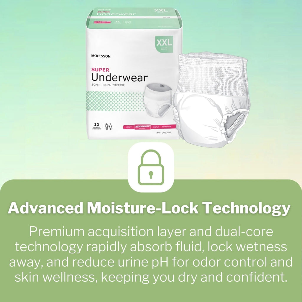 Adult Incontinence Underwear XXL 12 ct S232