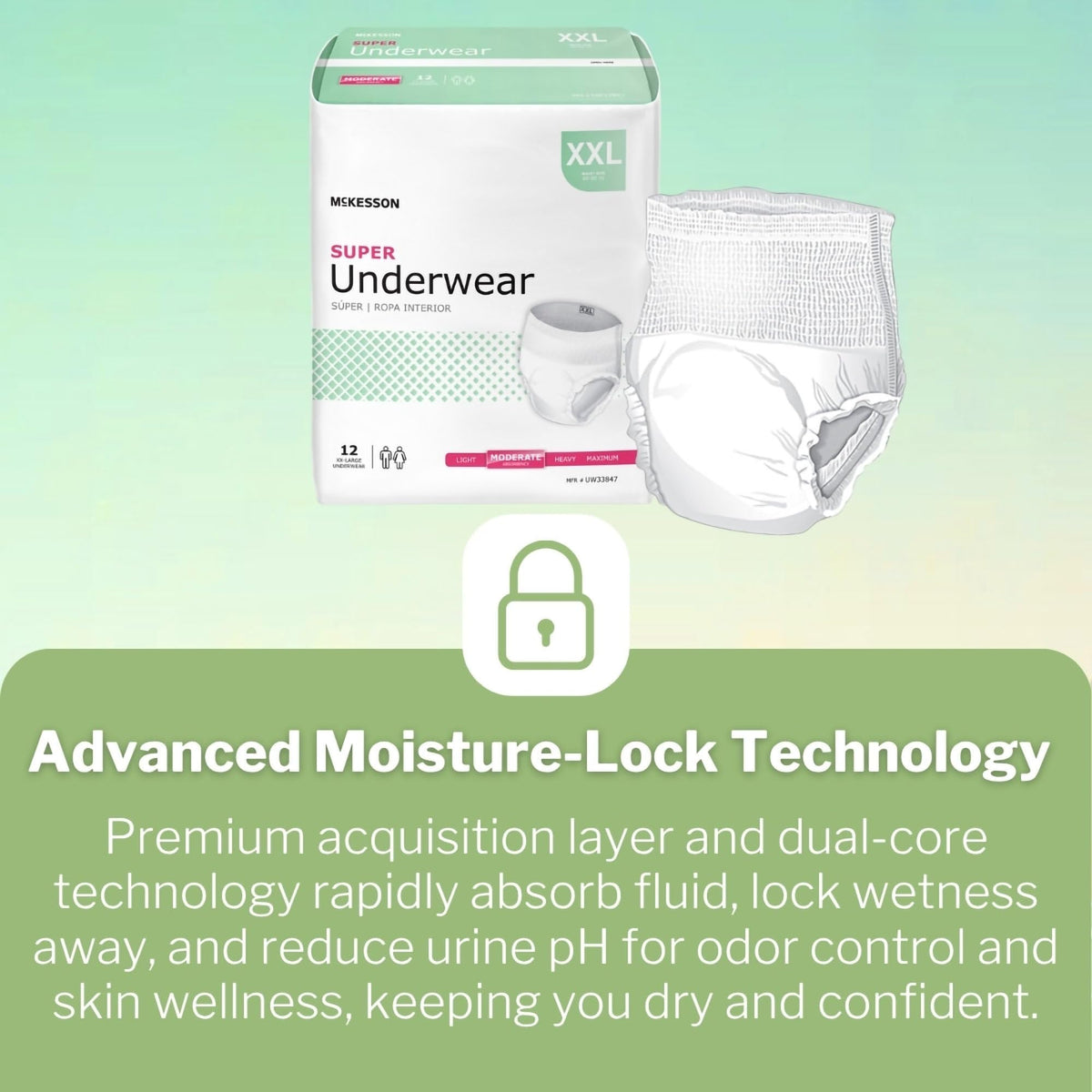 Adult Incontinence Underwear XXL 12 ct S232