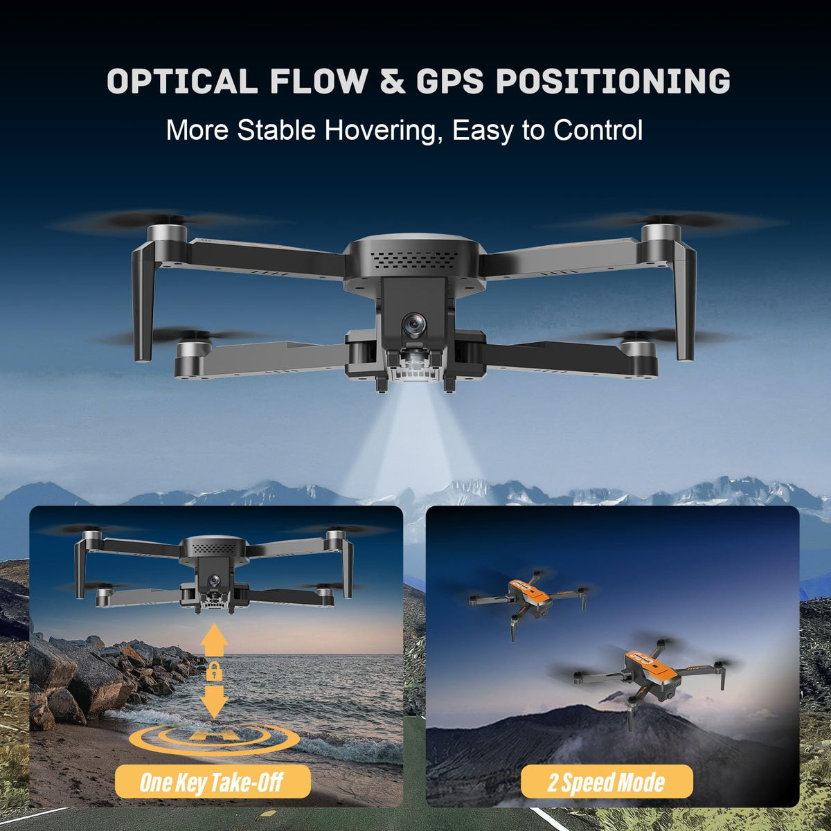 4K Camera Drone with GPS Auto Return Foldable 249g N532