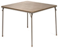 38" Square Folding Card Table, Beige Vinyl B622