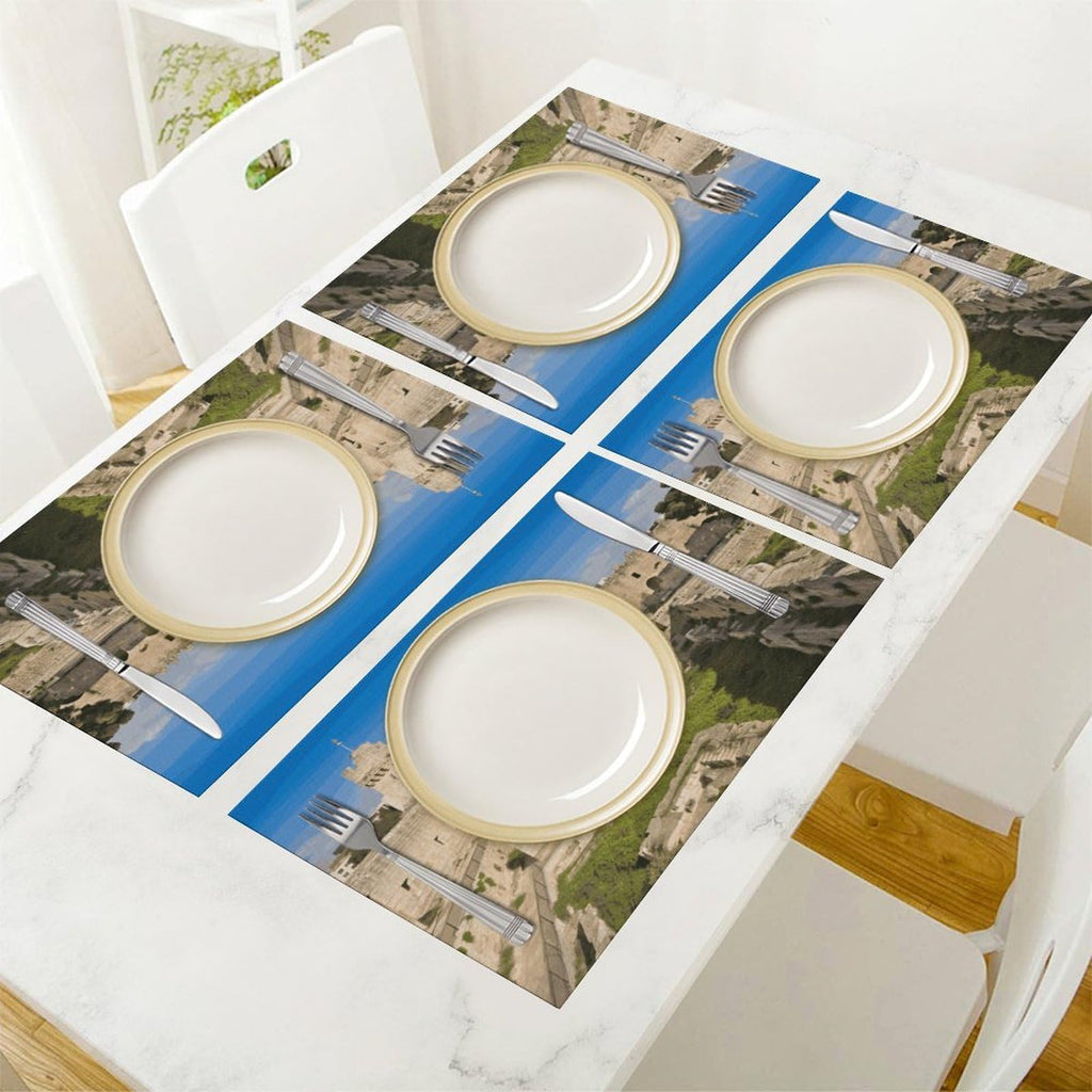 Washable Stain Resistant Placemats 4 PCS T64352