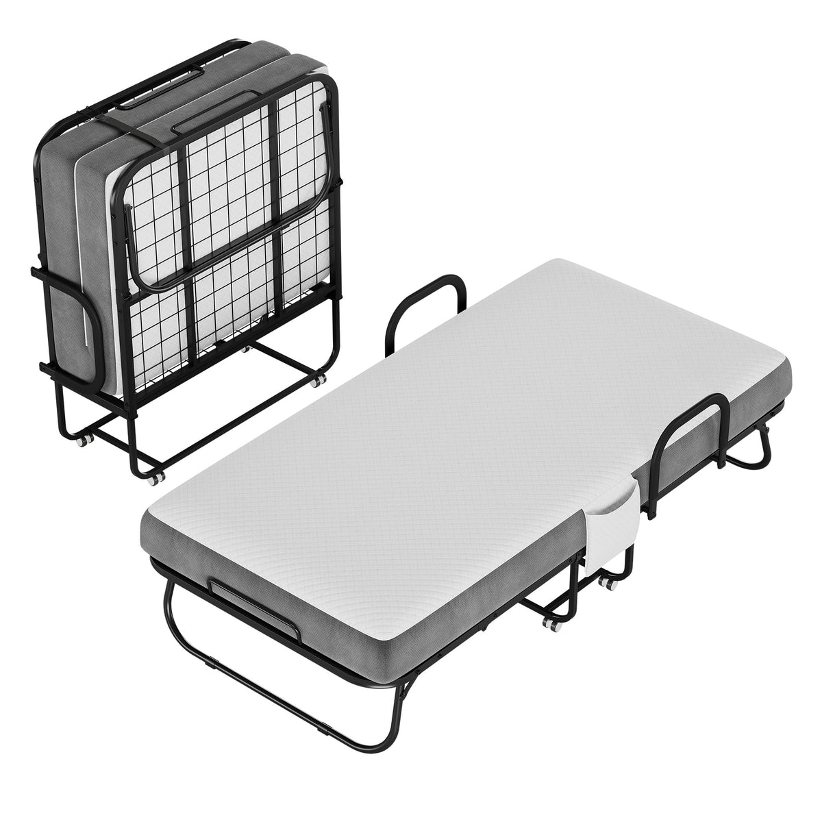 Twin Size Folding Bed with Memory Foam Mattress Z778