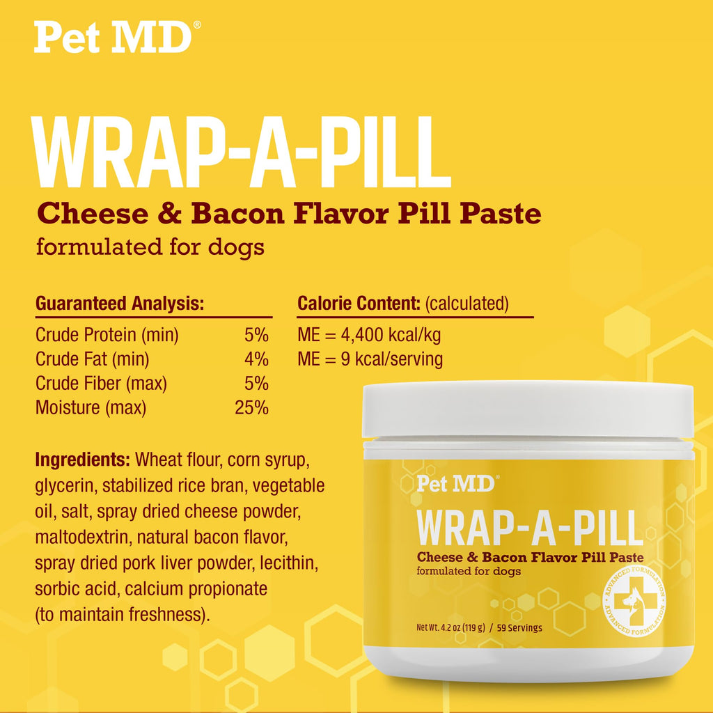Cheese & Bacon Flavor Pill Paste for Dogs 4.2 oz I257
