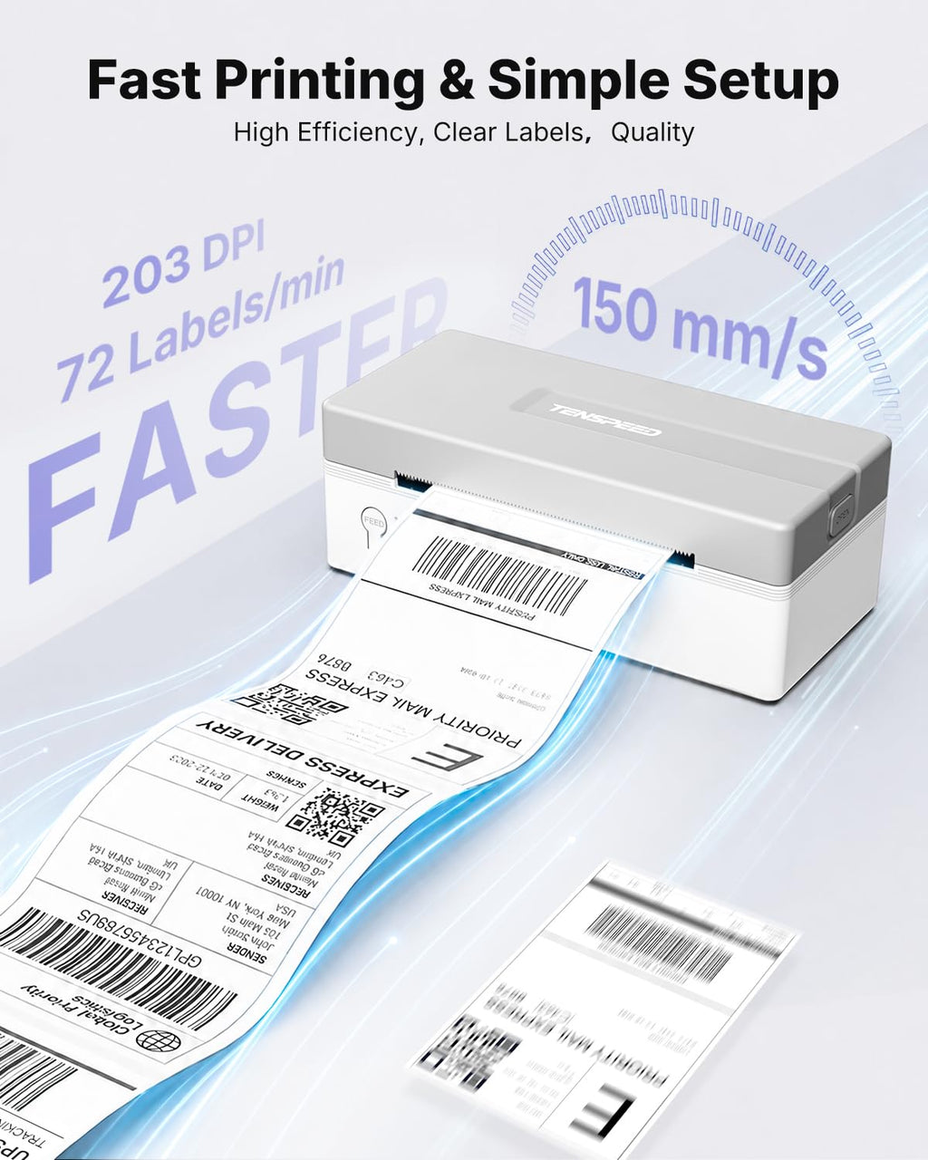 Bluetooth Thermal Shipping Label Printer O3208