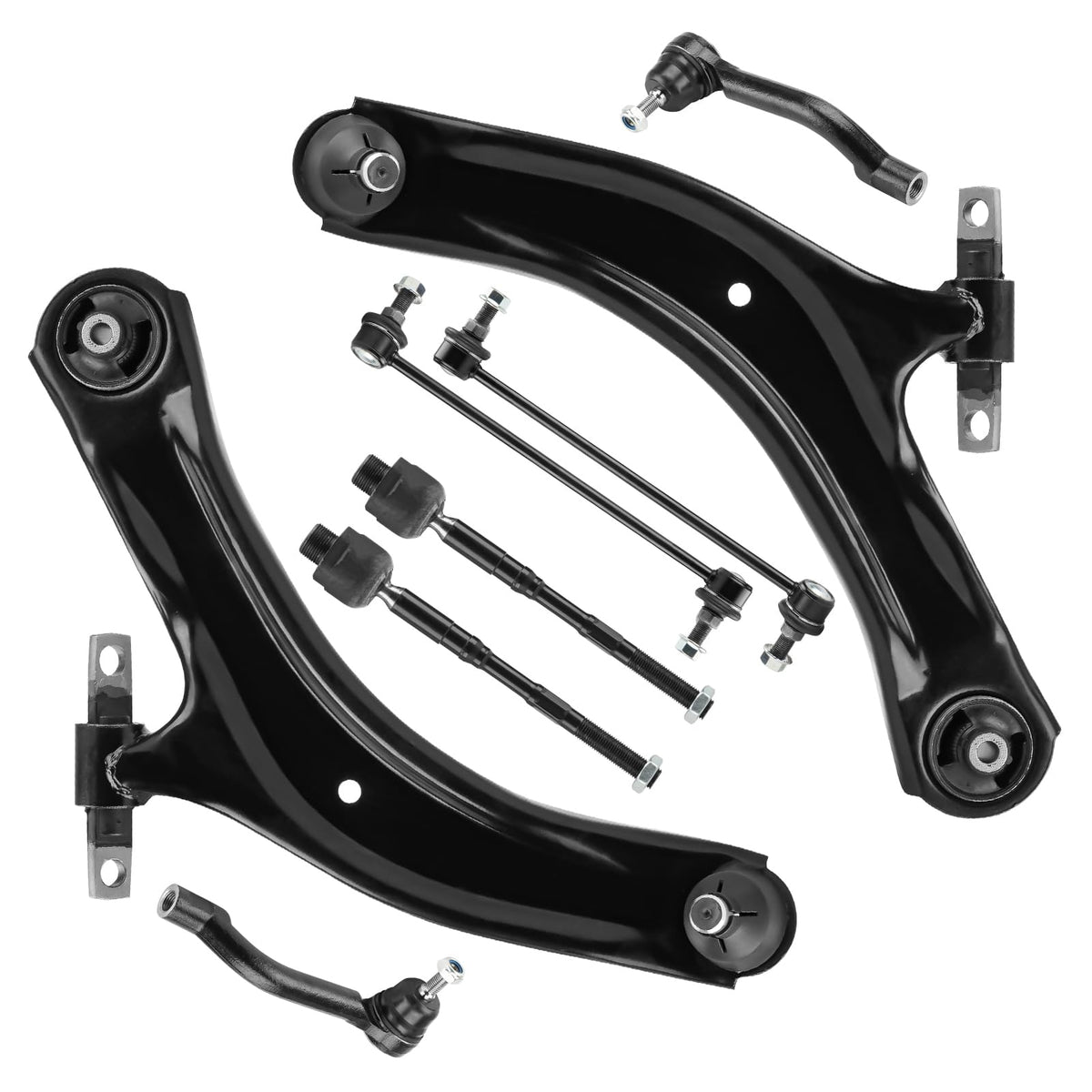Front Lower Control Arm End Link Sway Bar Tie Rod 8Pcs Suspension Kit I665814