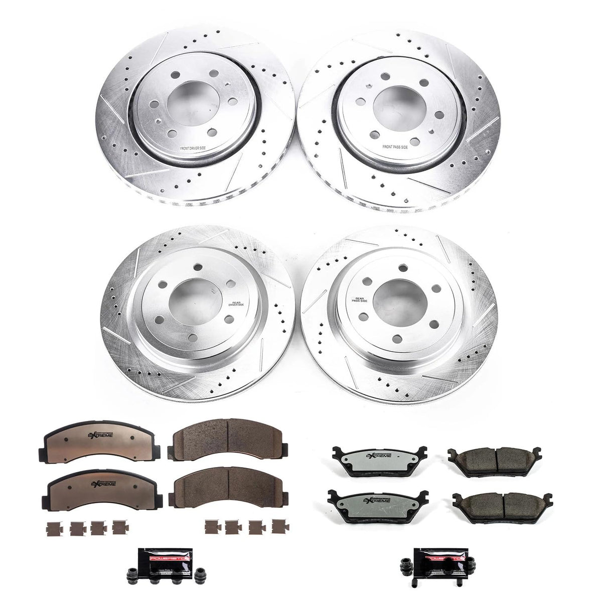 Front & Rear Brake Pad & Rotor Kit S6864