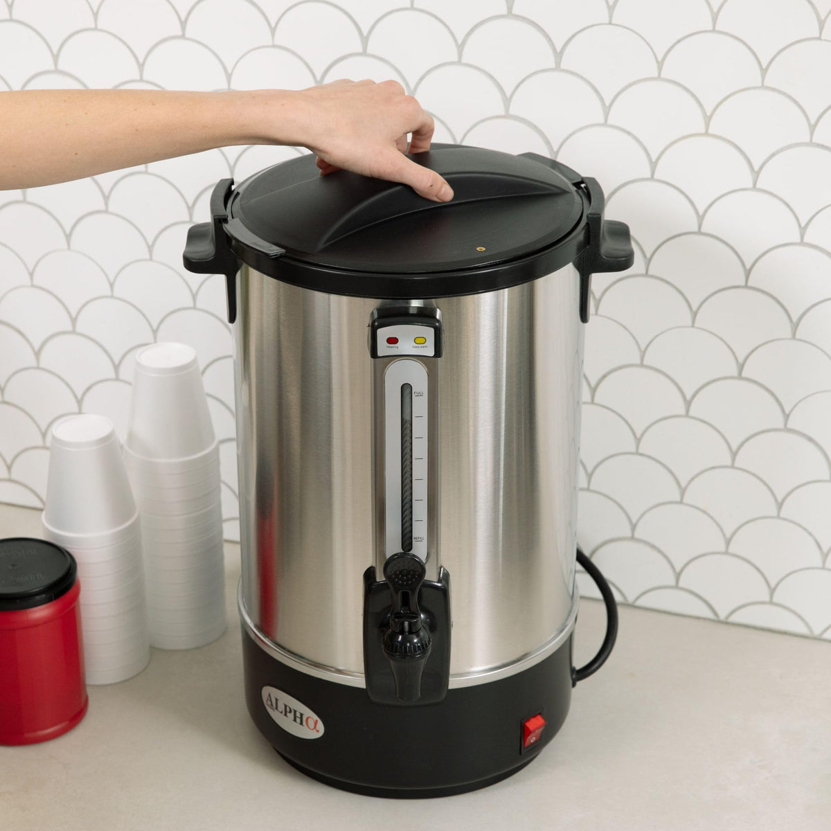100 Cups Stainless Steel Electric Coffee Urn S343