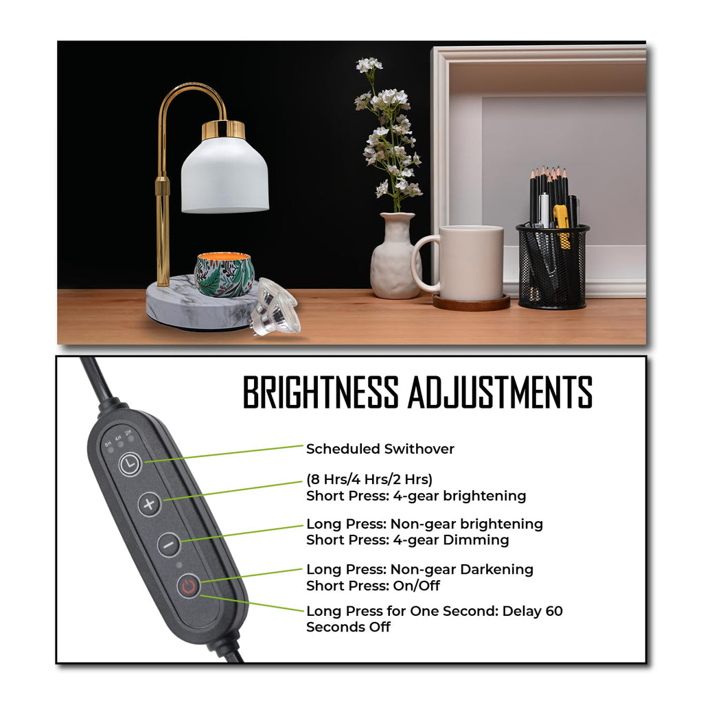 Candle Warmer Lamp with Timer & Dimmer N738
