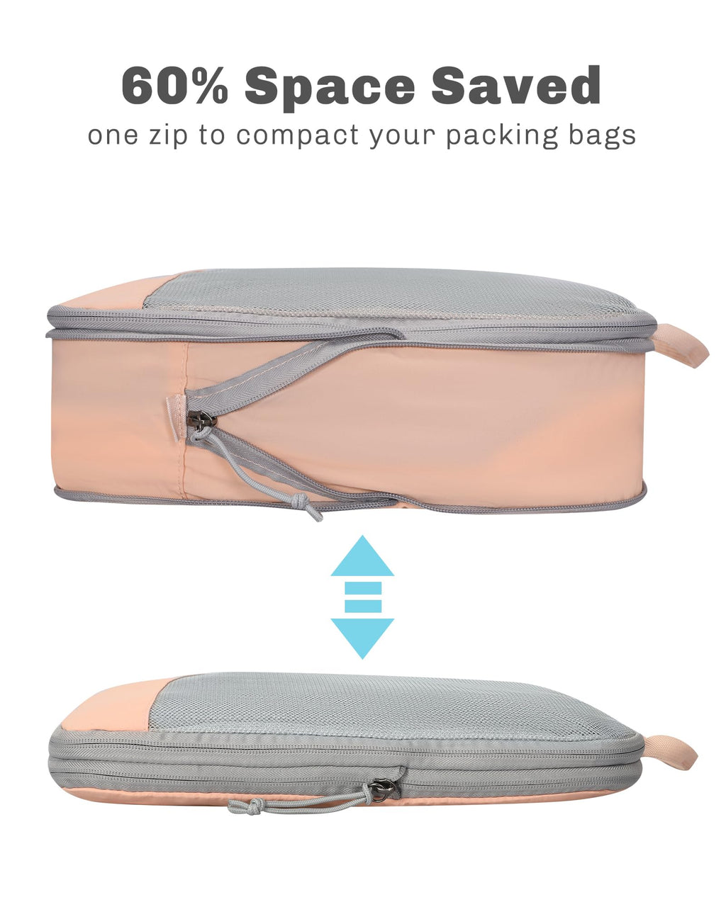 Rolling Backpack with Wheels 43L with Packing Cubes Set 6PC U89714