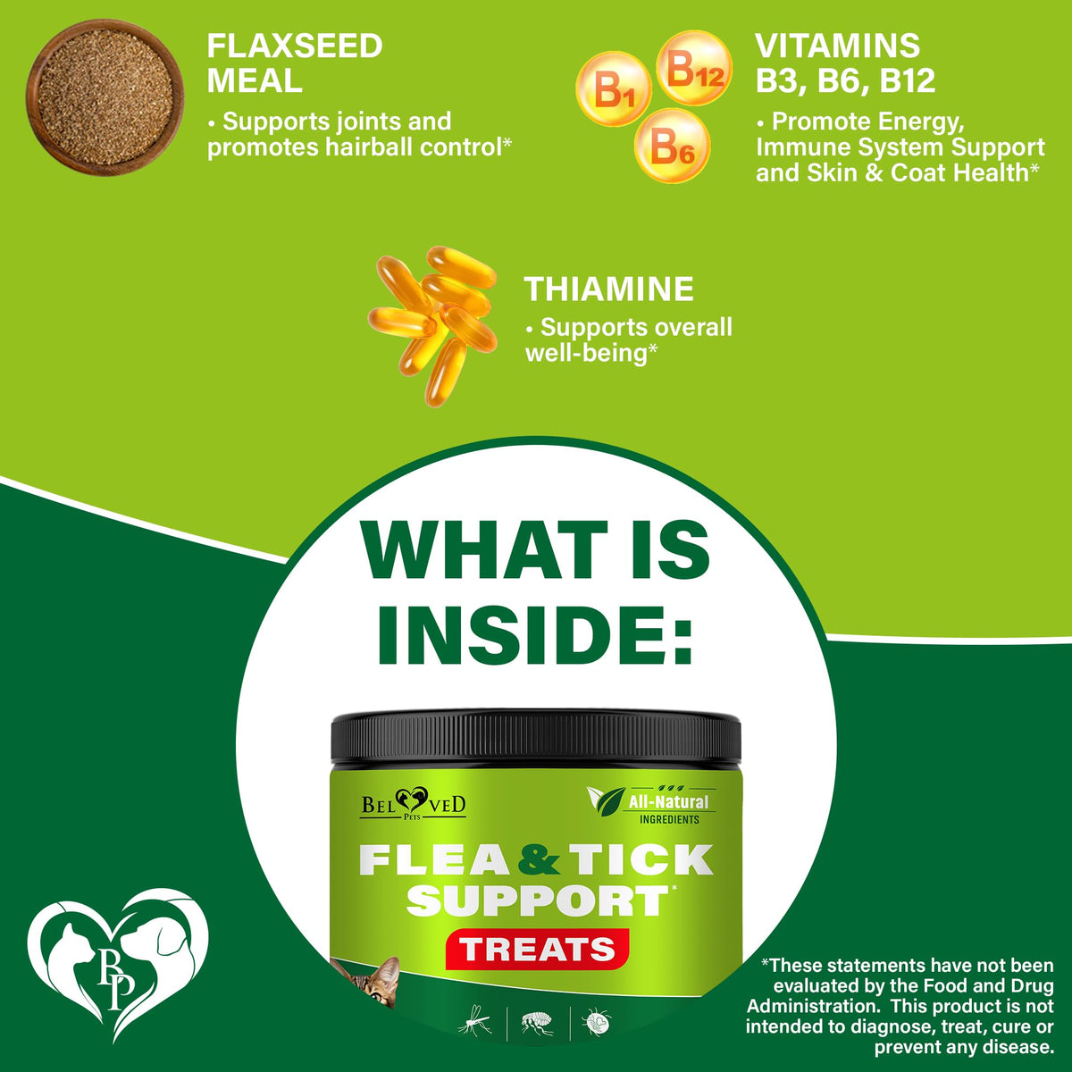 Chewable Flea and Tick Prevention Pills for Dogs and Cats E447925