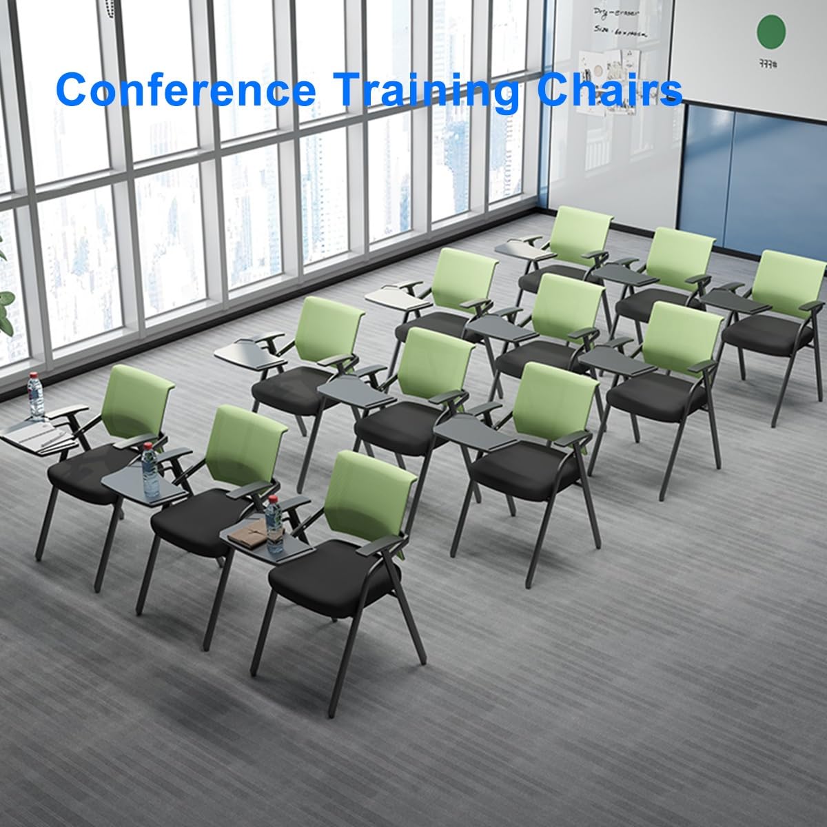 Grey Mesh Conference Chair with Desk D2756