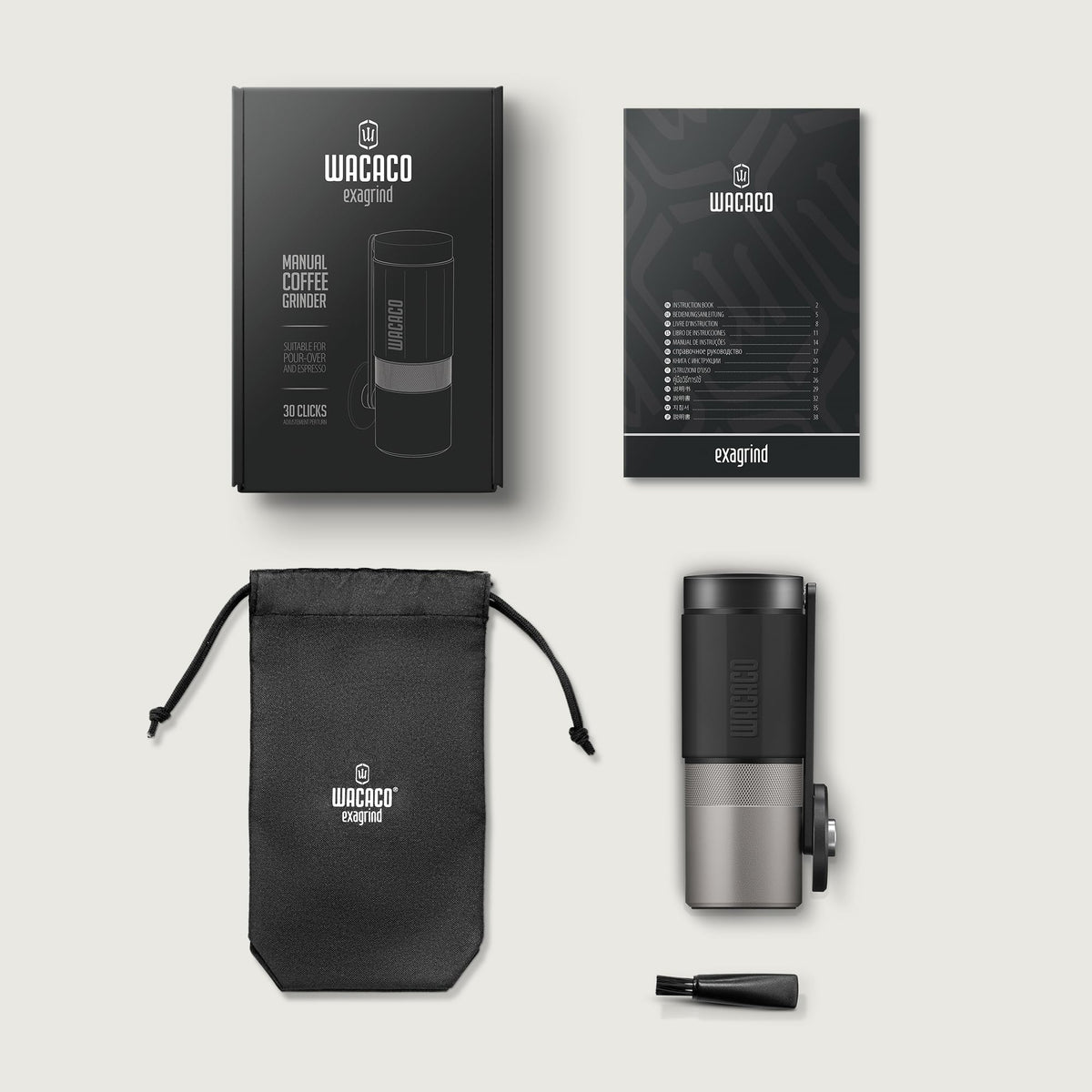 Manual 38mm Stainless Steel Conical Burr Coffee Grinder V115