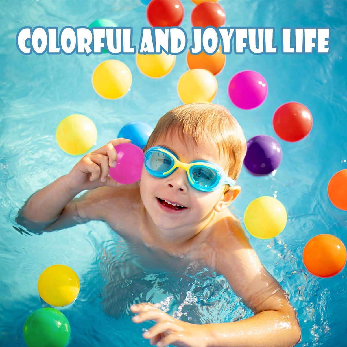 100 Pack BPA Free Colorful Plastic Balls G73556
